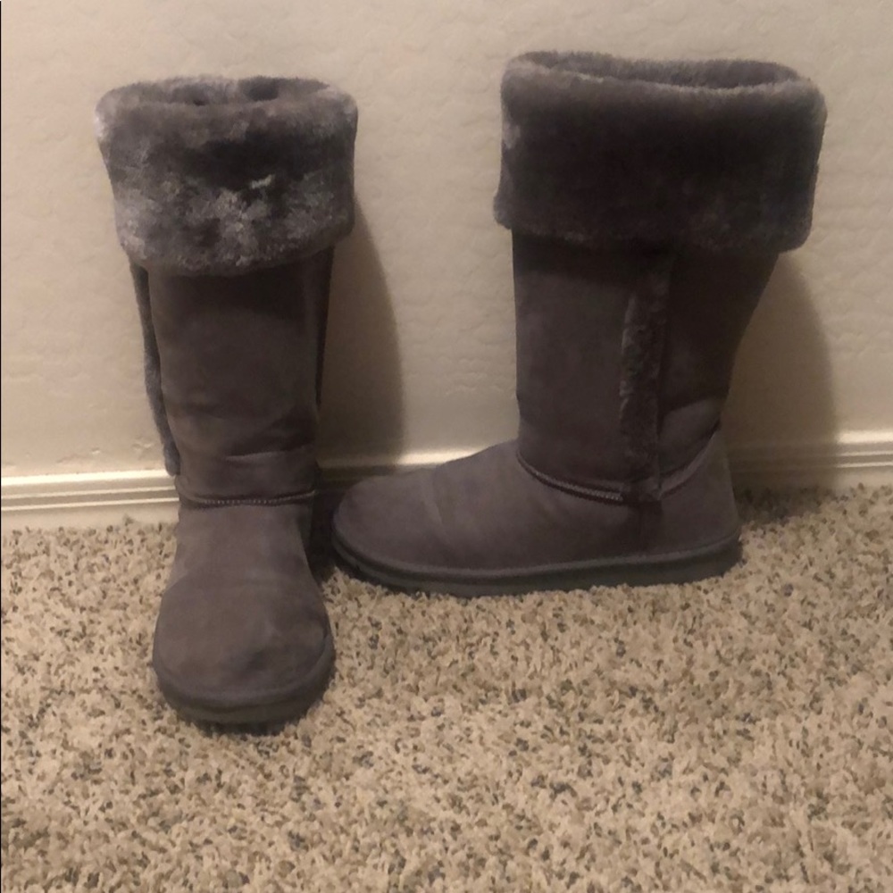 Faux Fur and Suede Boots